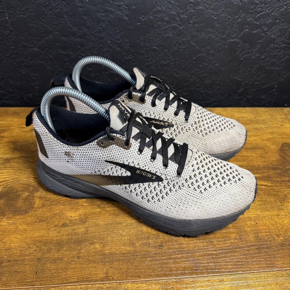 Brooks Revel 4 1203371B121 Grey Black Mesh Running Shoes Womens Size 7